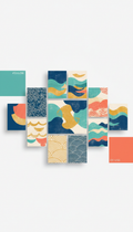 Tidal Abstracts Digital Wall Print