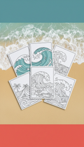 Ocean Waves Coloring Page